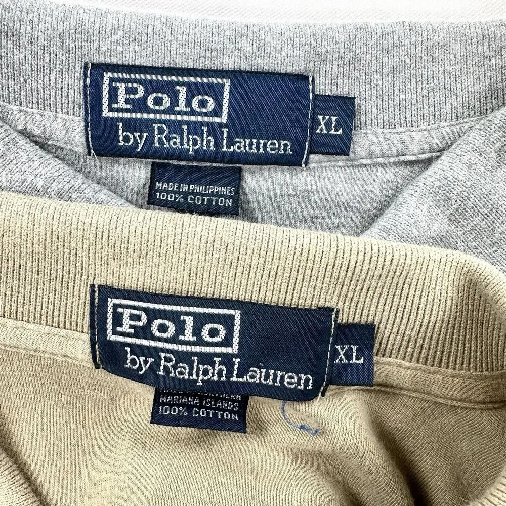Polo Ralph Lauren Polo Shirt Mens XL Short Sleeve Cotton Preppy Lot of 2